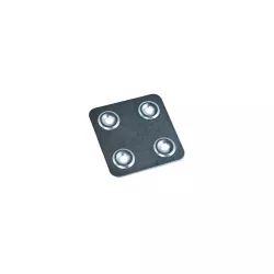 Placa zincada 45x45mm