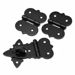 Kit para estuches - Bisagra + Cierre (pala corta)